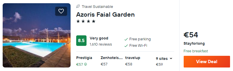 cheap hotels in the azores 