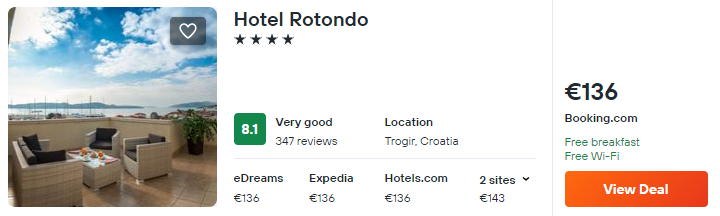 cheap hotels in croatia