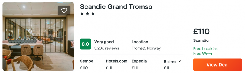 cheap hotels in tromso, norway