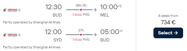 flights from Budapest to New Zealand