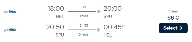 cheap flights to split 