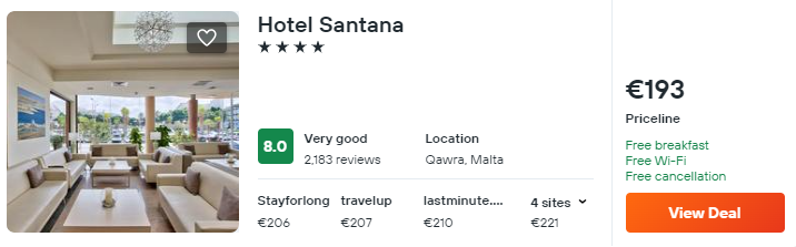 cheap hotels in malta