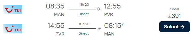 Non-stop flights from the UK to Mexico