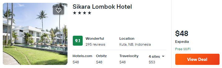 cheap hotels in lombok