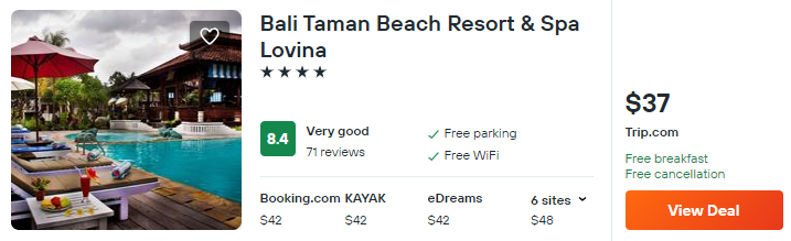 cheap hotels in bali 