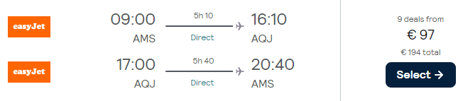 cheap flights to jordan