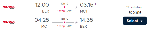 Cheap flights from Germany to Oman