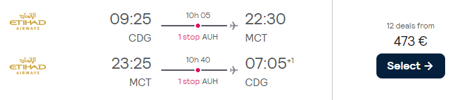 cheap flights to oman