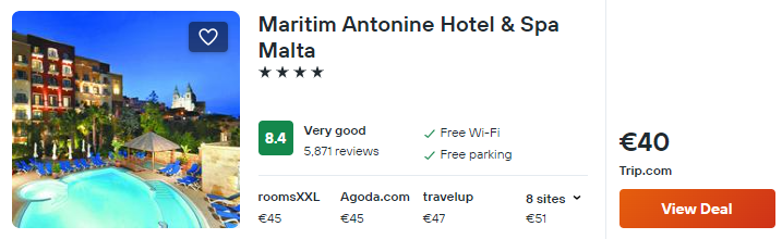 cheap hotels in malta