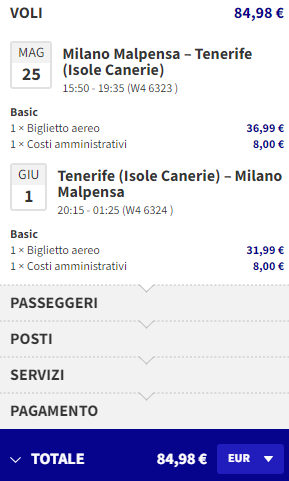 cheap flights from milan