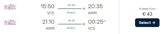 cheap flights to jordan