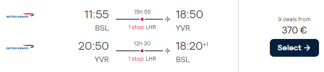 cheap flghts to vancouver