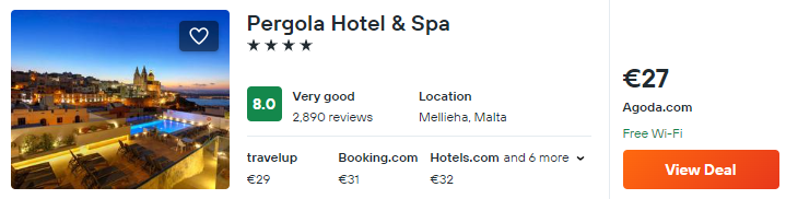 cheap hotels in malta