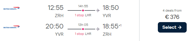 cheap flghts to vancouver