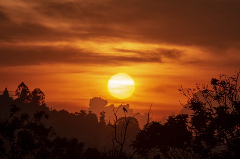 Sunset in Uganda, Africa