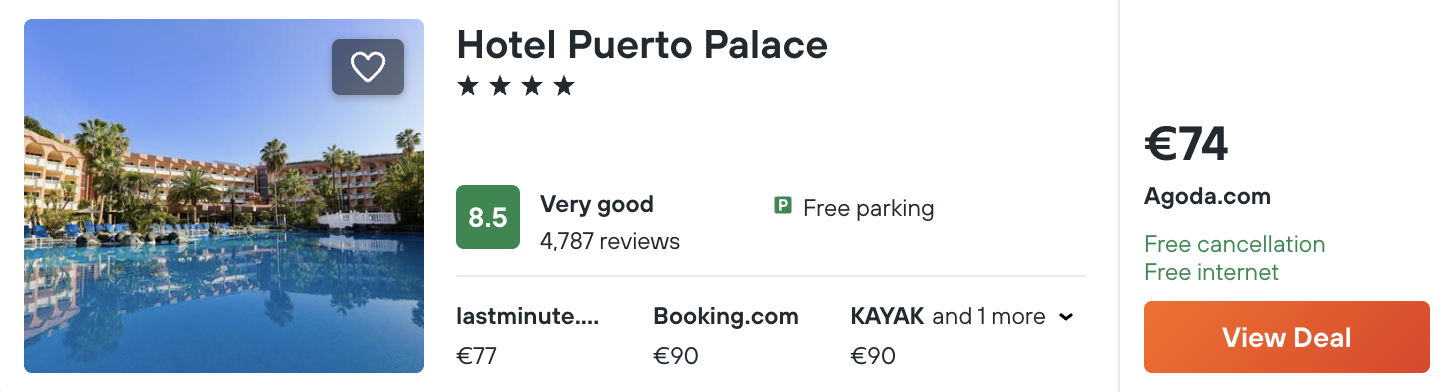 cheap hotel in Tenerife