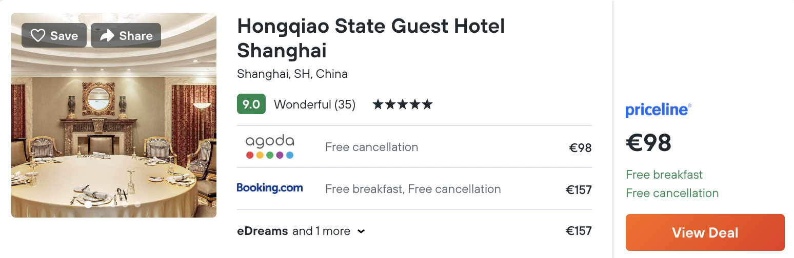 cheap 5-star hotel in Shanghai